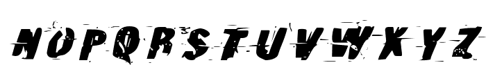 Earthshake Expanded Italic Font UPPERCASE