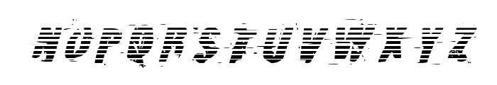 Earthshake Gradient Italic Font UPPERCASE