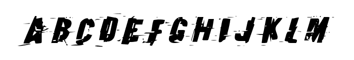 Earthshake Italic Font LOWERCASE