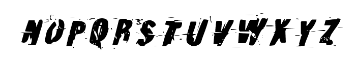 Earthshake Italic Font LOWERCASE