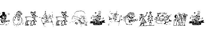 Ease Christmas Font LOWERCASE