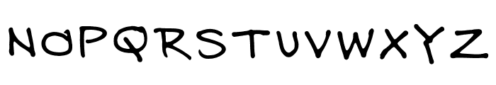 East Hand Font UPPERCASE