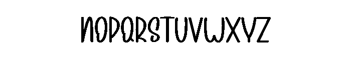Easter Baseball Font LOWERCASE