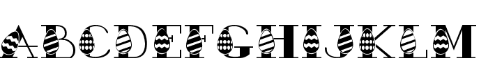 Easter Egg Font UPPERCASE