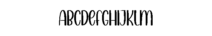 Easterday Font UPPERCASE