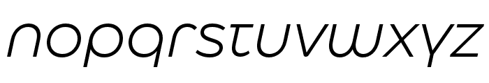 Eastman Alternate Trial Regular Offset Italic Font LOWERCASE