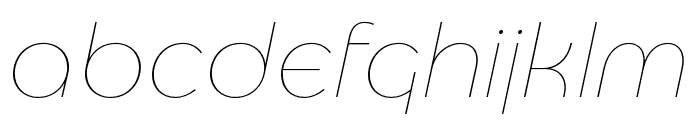 Eastman Alternate Trial Thin Italic Font LOWERCASE