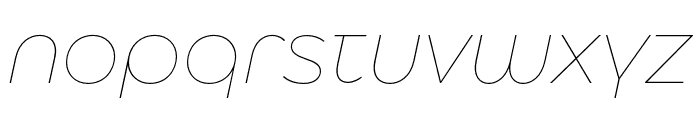 Eastman Alternate Trial Thin Italic Font LOWERCASE