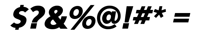 Eau Sans Black Old-styled Figures Oblique Font OTHER CHARS