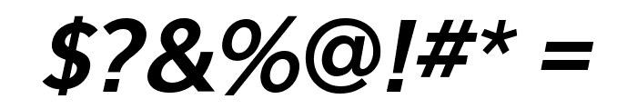 Eau Sans Bold Old-styled Figures Oblique Font OTHER CHARS