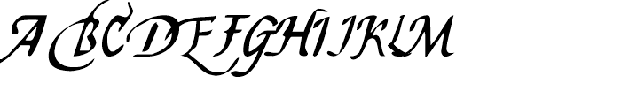 Easy Callig Regular Font UPPERCASE