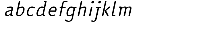 EasyReading Italic Font LOWERCASE