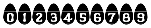 Easter Egg Letters Regular Font OTHER CHARS