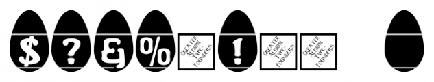 Easter Egg Letters Regular Font OTHER CHARS