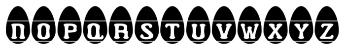 Easter Egg Letters Regular Font UPPERCASE