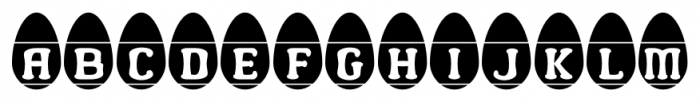 Easter Egg Letters Regular Font LOWERCASE