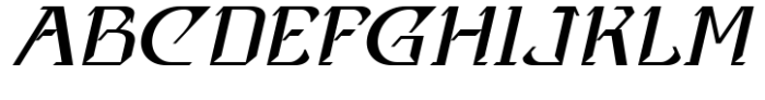 EAD Futurisct Italic Font UPPERCASE
