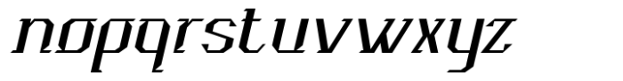 EAD Futurisct Italic Font LOWERCASE