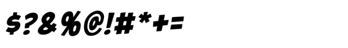 Ear Splitting BB Condensed Italic Font OTHER CHARS