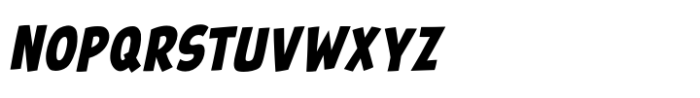 Ear Splitting BB Condensed Italic Font LOWERCASE