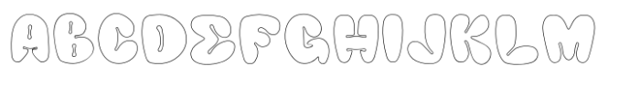 Eartune Outline Font UPPERCASE