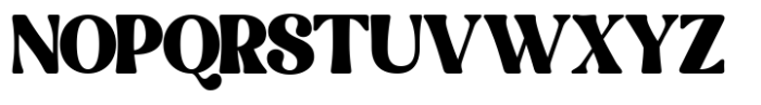 East Kind Groovy Serif Font UPPERCASE