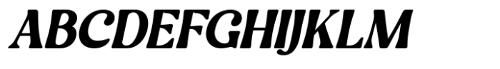 East kind Light Groovy Serif Light Italic Font UPPERCASE