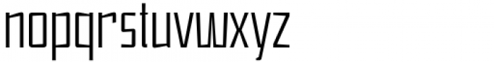 EastBroadway Ultra Condensed Thin Font LOWERCASE