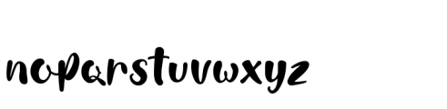 Easter Bunnytail Font LOWERCASE