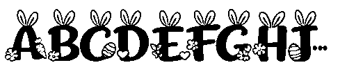 Easter Fabulous Italic Easter Fabulous Regular Font UPPERCASE