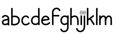 Easter Flower Regular Font LOWERCASE