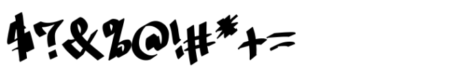 Easter Graffiti Font OTHER CHARS
