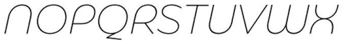 Eastman Alternate Extralight Italic Font UPPERCASE