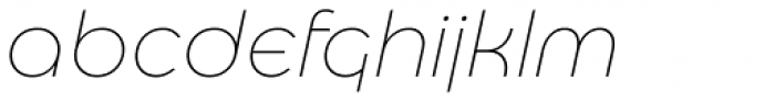 Eastman Alternate Extralight Italic Font LOWERCASE