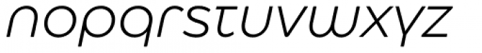 Eastman Alternate Regular Offset Italic Font LOWERCASE