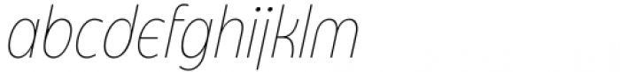 Eastman Condensed Alternate Extralight Italic Font LOWERCASE