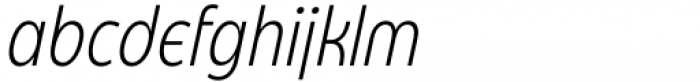 Eastman Condensed Alternate Light Italic Font LOWERCASE