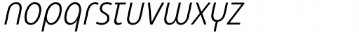 Eastman Condensed Alternate Light Italic Font LOWERCASE