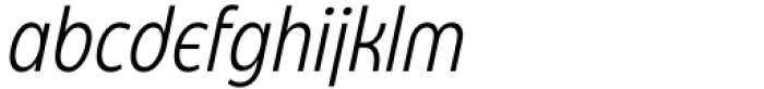 Eastman Condensed Alternate Offset Italic Font LOWERCASE