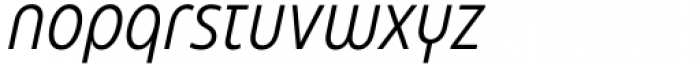 Eastman Condensed Alternate Offset Italic Font LOWERCASE