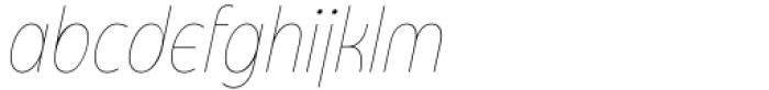 Eastman Condensed Alternate Thin Italic Font LOWERCASE