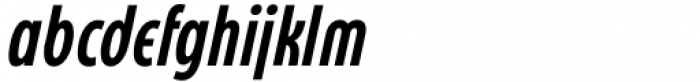 Eastman Condensed Compressed Alternate Demibold Italic Font LOWERCASE