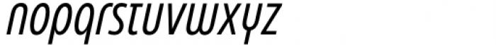 Eastman Condensed Compressed Alternate Italic Font LOWERCASE