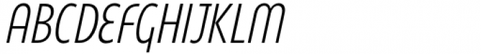 Eastman Condensed Compressed Alternate Light Italic Font UPPERCASE