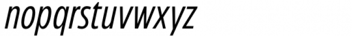 Eastman Condensed Compressed Italic Font LOWERCASE