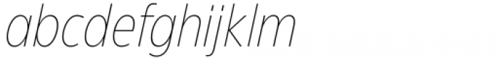 Eastman Condensed Extralight Italic Font LOWERCASE