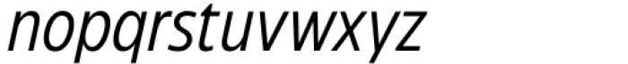 Eastman Condensed Italic Font LOWERCASE