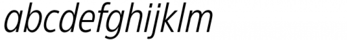 Eastman Condensed Offset Italic Font LOWERCASE