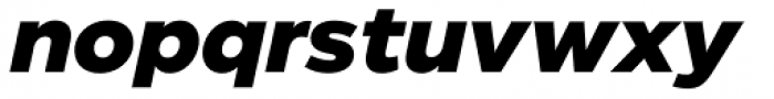 Eastman Extrabold Italic Font LOWERCASE