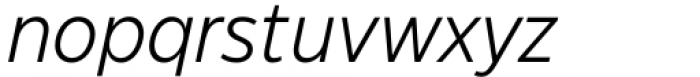 Eastman Grotesque Regular Offset Italic Font LOWERCASE